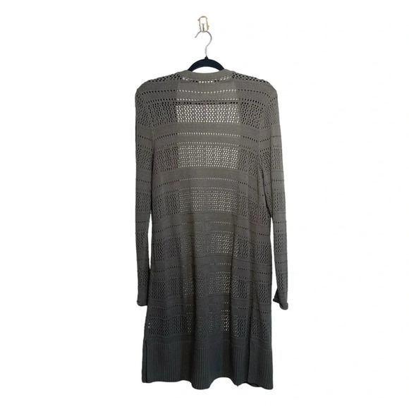 Maurices Olive Green Open Stitch Knit Duster Cardigan Xsmall Women’s - Picture 6 of 11